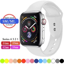 Брендовый спортивный силиконовый ремешок для наручных часов Apple Watch, ремешок 42 мм, длина-44 мм, 40 мм, 38 мм, версия наручных часов Iwatch серии 4/3/2/1 наручные часы браслет ремешок для ремня