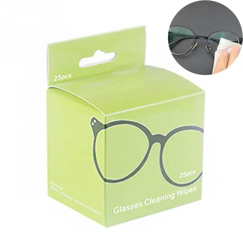 

25Pcs Portable Pre-Moistened Camera Wipes Glasses Cleaning Towelette Lens Keyboard Eyeglass Lenses Sunglasses Dust Wipes~
