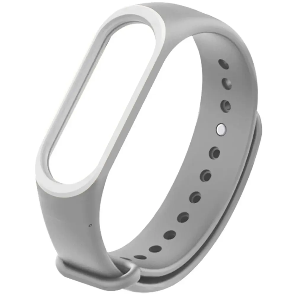 Alfa Wise ремешок для часов двойной цвет Anit Lost Регулируемый TPC Xiaomi Mi Band 3 умные