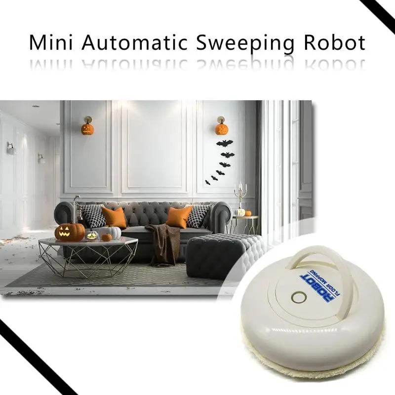 

Mini Mute Intelligent Vacuum Cleaner Robot Automatic Induction Sweeper Robot Vacuum Cleaner for Home Cleaning Battery Type