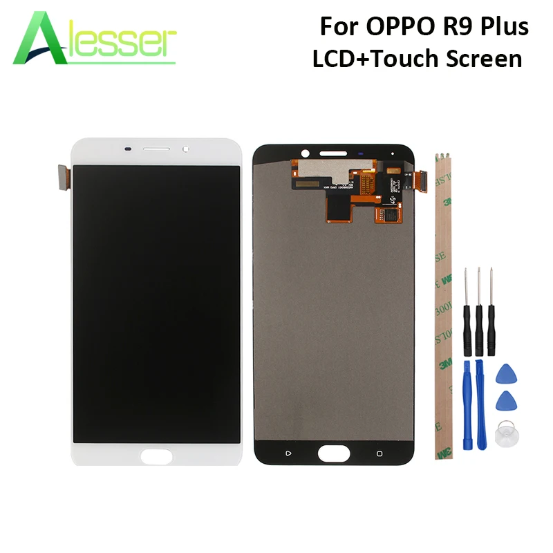 

Alesser For OPPO R9 Plus LCD Display And Touch Screen Screen Digitizer Assembly Replacement For OPPO R9 Plus +Tools And Adhesive