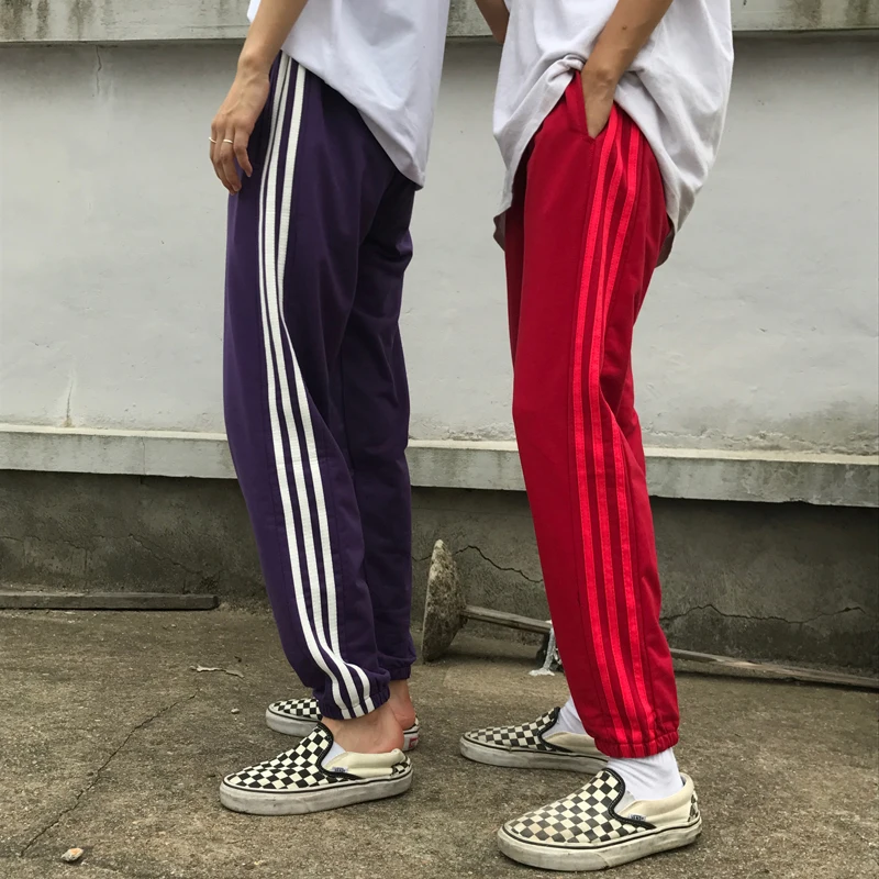 Lyfzous Autumn Side Striped Harem Pants Women Vintage Classic All-match Trousers Sweatpants Women Casual Hip-hop Pant Pantalon Lyfzous Autumn Side Striped Harem Pants Women Vintage Classic All-match Trousers Sweatpants Women Casual Hip-hop Pant Pantalon