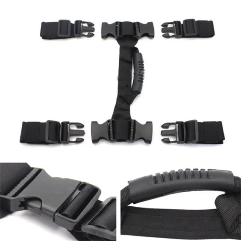 

Black Motorcycle Side Handle Rope Fits For B-MW /YAMA-HA/Su-zuki Aluminum Side Box Motorcycle Side Handle Rope