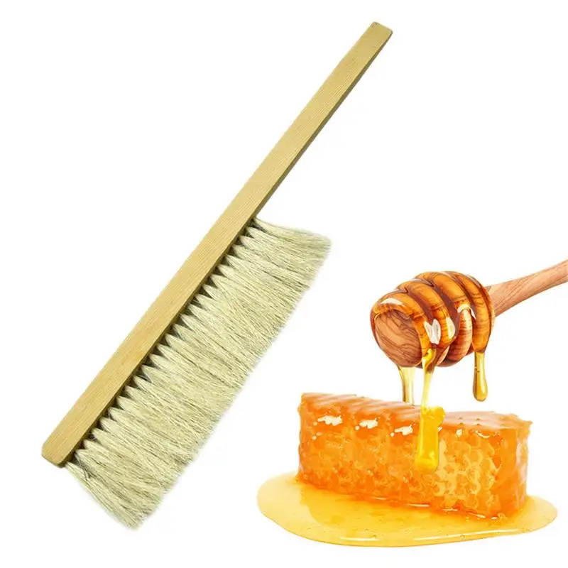 

Beekeeping Brush Tools Wood Bee Sweeping Two Rows Of Ponytail Equipment Bees Honeycomb Brush Brushing Bees