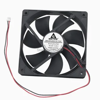 

1pcs 120mm 120x120x25mm 12025 Ball Computer DC Cooling Case Fan Radiator 2Pin 24V