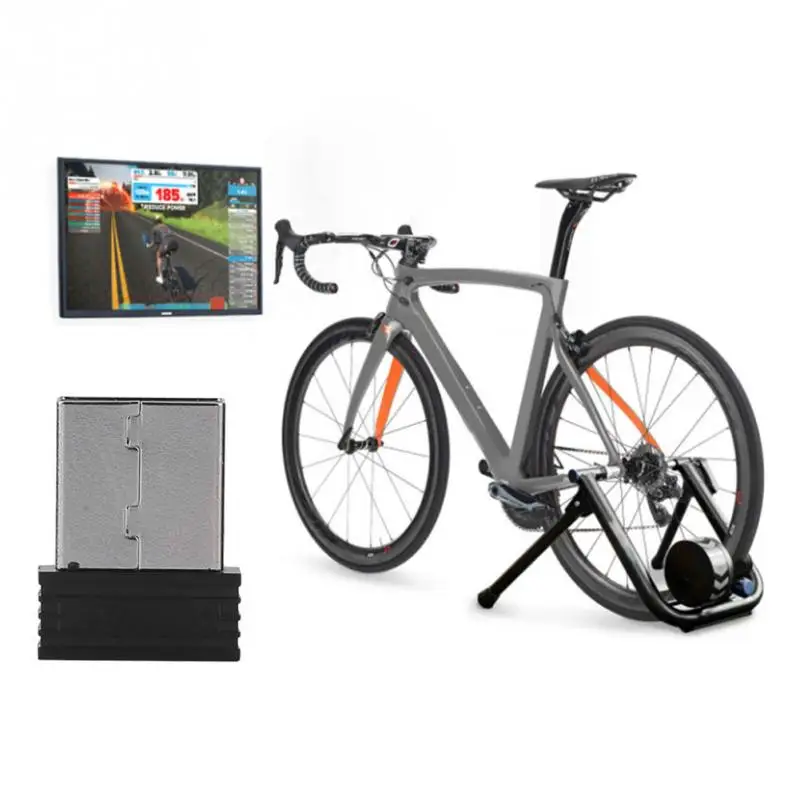 Велосипедный мини ANT+ usb-адаптер для велосипеда, беспроводной приемник, датчик скорости, адаптер для Garmin для Zwift для Wahoo для Bkool