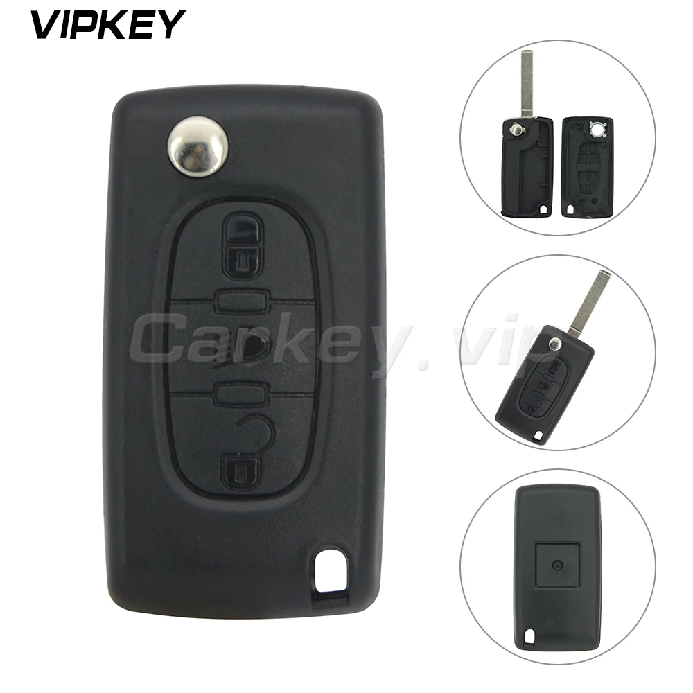 Remotekey Car Key Cover Case 3 Buttons Middle Light Button HU83 Blade For Citroen C2 C3 C4 C5 C6 XSARA Remote Key Shell Case Fob remotekey 434mhz 4d67 g chip optional car remote key for toyota camry corolla prado rav4 vios hilux yaris 3 buttons toy43 blade