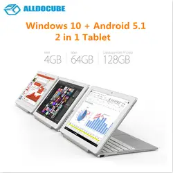 ALLDOCUBE iWork 10 Pro 2 в 1 планшет с клавиатурой 10,1 inch для Windows 10 Android 5,1 Intel Atom x5-Z8350 4 Гб Оперативная память 64 Гб Встроенная память