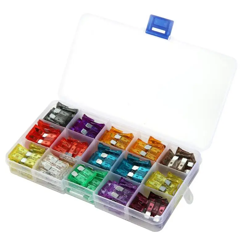 

150pcs Mixed Mini Blade Fuses Zinc Alloy 2A 3A 5A 7.5A 10A 15A 20A 25A 30A 35A 40A AMP Assortment Set for Car Auto Truck new