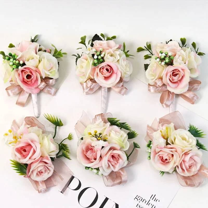 

Bride Bouquets Groom Boutonniere Wedding Flower for Wedding Prom Party WXV Sale
