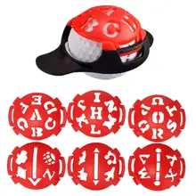 6 в 1 мяч для гольфа маркер для рисования линий шаблон для рисования выравнивание метки инструмент для знаков мячи для гольфа автомобильные аксессуары