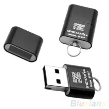 Портативный мини USB 2,0 Micro SD TF T-Flash памяти флэш-накопитель адаптер кард-ридер для компьютера ПК ноутбука