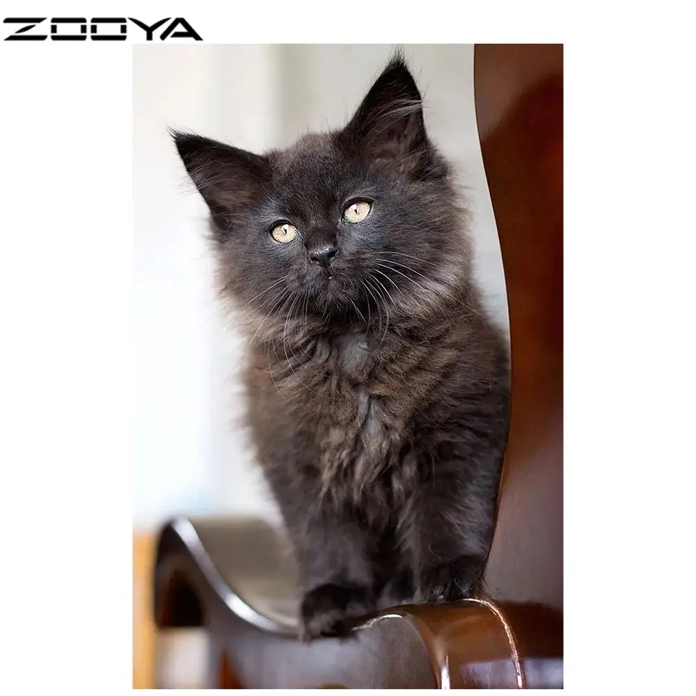 

zooya Diamond embroidery cats sale animals photo round rhinestones 5d diamond painting new arrivals picture diamond mosaic Y001