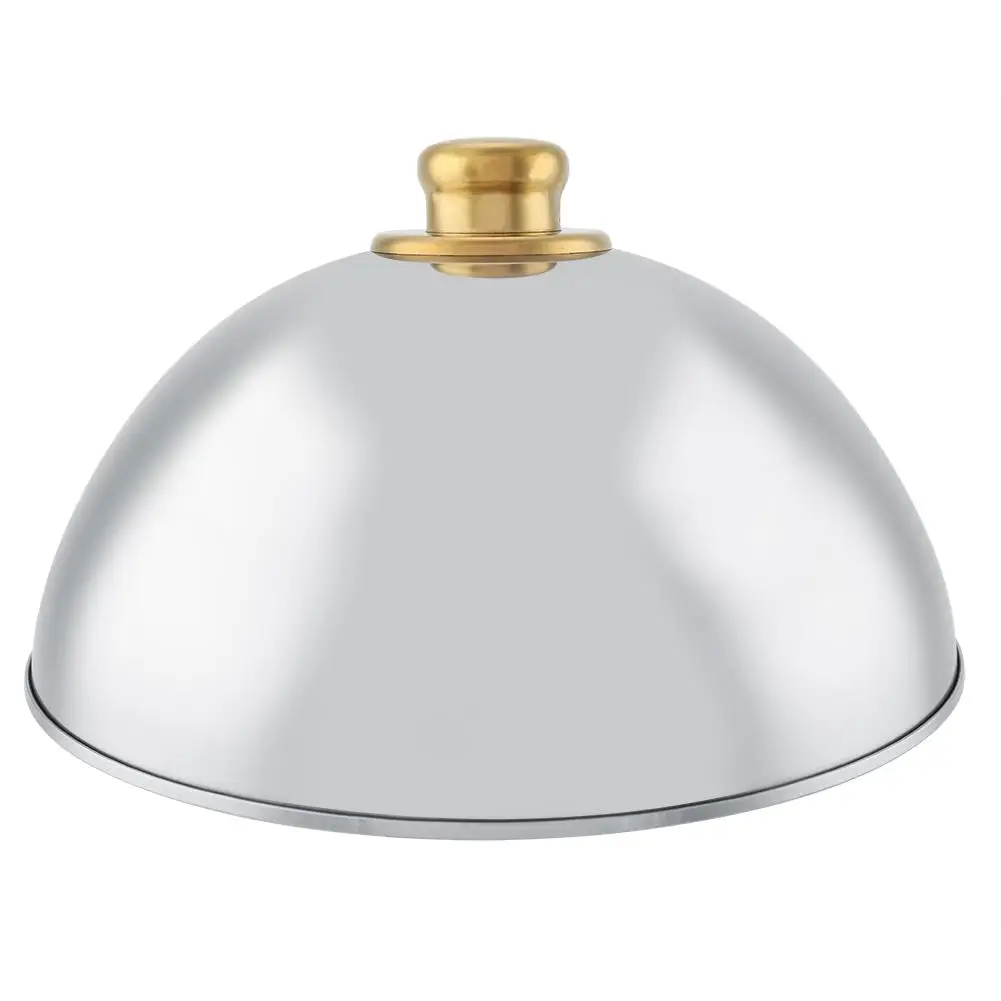 

Stainless Steel Home Kitchen Restaurant Dining Food Serving Platter Lid Dome Plate Cover