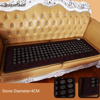 

RELAX Jade Tourmaline Germanium Stones Physiotherapy Heating Mat Jade Stone Massage Mat For Sale