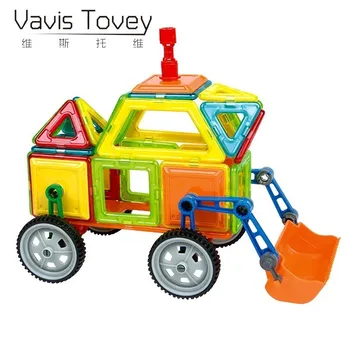 

Vavis Tovey 3D Medium Sizes Magnetic Designer Car Model DIY Magnetic rod Creative Bricks Educational Toy