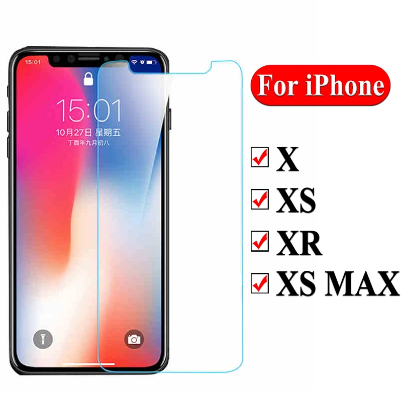 Защитное стекло для Apple Iphone Xs Max Защитная пленка для экрана X S Защитная пленка для экрана Xr армированный лист щит i6 i7 i8 i5