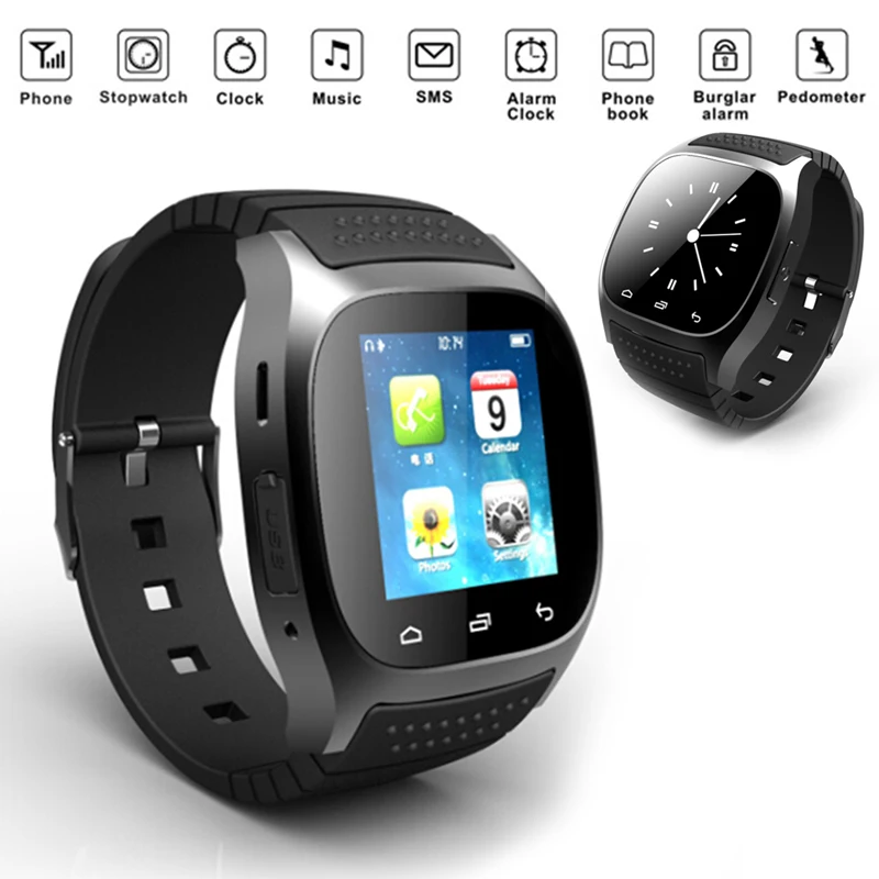 

LED Light Display bluetooth Sport Smart Watch Men Women Pedometer SMS Anti Lost Smartwatch Wrist Bracelet for Android For IOS