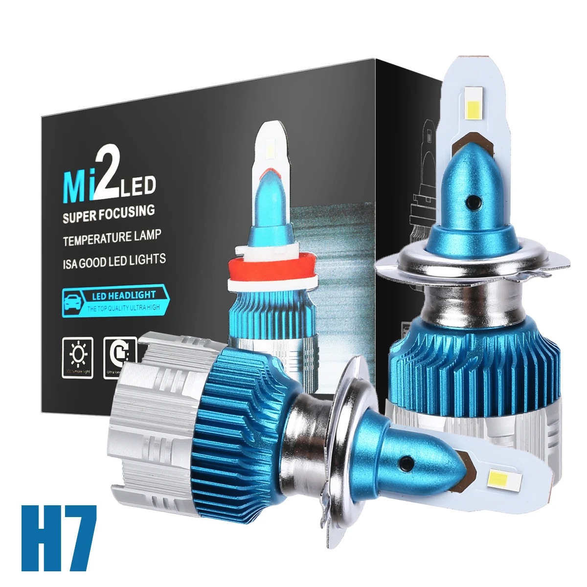 

NEW Arrivals Car Lights Bulbs Set Super Bright LED H7 Auto Headlights 12V Led Light 6500K 3000LM