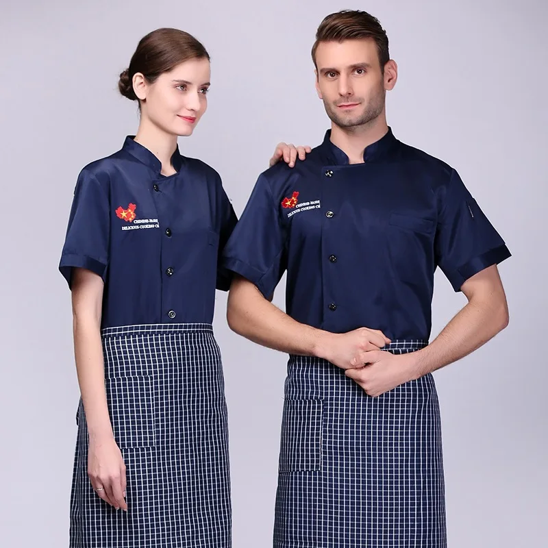 Tablier 3/4 Sans Manches Charmance - Uni Bleu - Taille 44 - Fermeture Par Cordon De Serrage