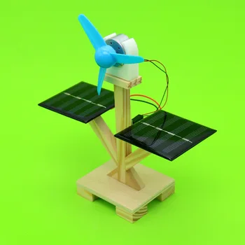 

DIY Solar Fan Model Building Material Kits Hybrid Drive Science Experiment Discovery Toys Creative Educational Toys for Kids