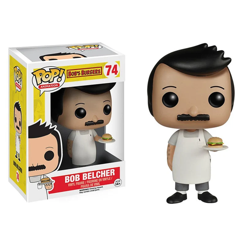 Серия Funko POP Animation: Bob's Burgers #78 милые виниловые куклы Louise #74 модель Боба игрушки