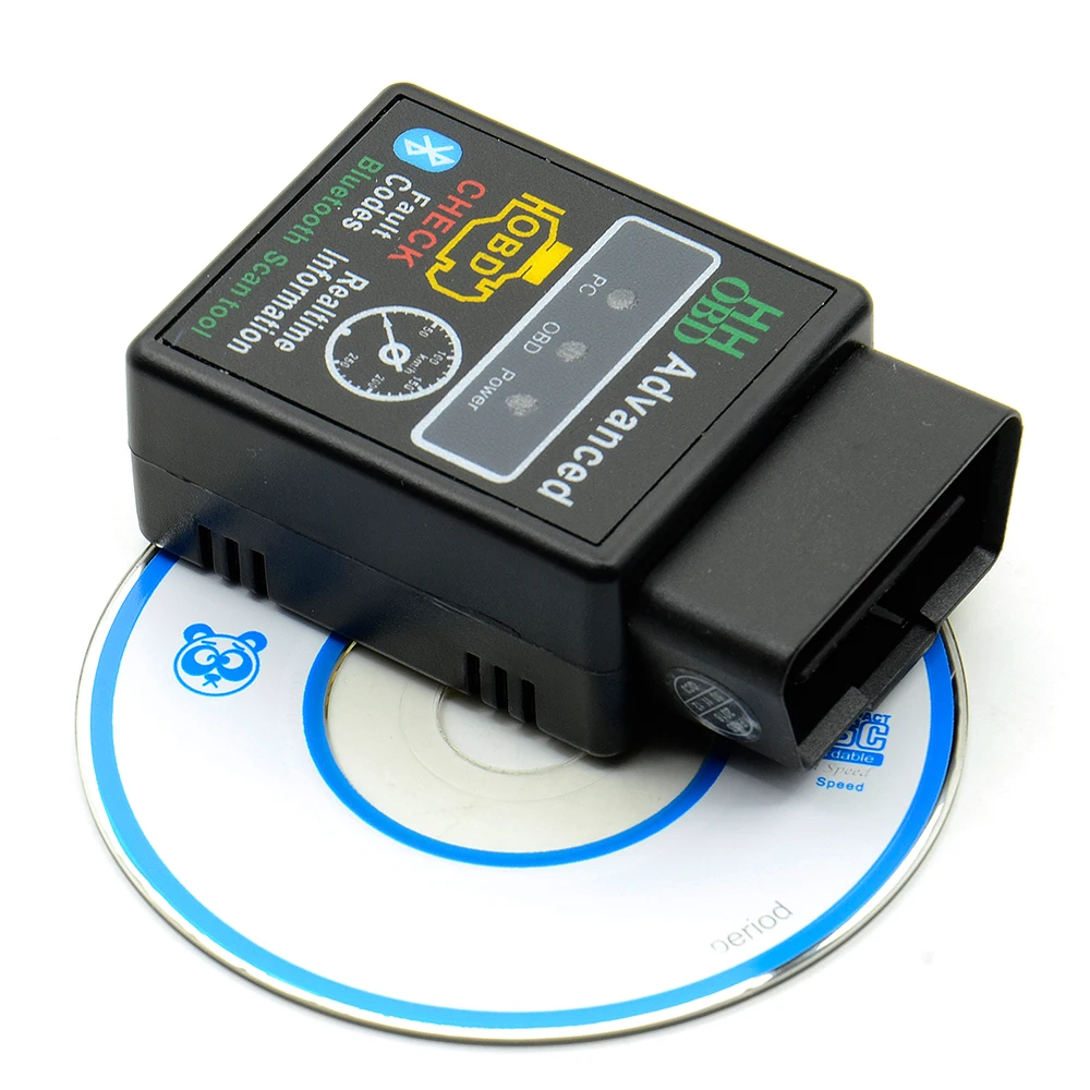 Лучшие продажи HHOBD elm327 Advanced ELM 327 Bluetooth OBD2 v2.1 проверьте код неисправности стереть проблемы Авто сканер кода