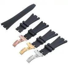 28 мм ширина силиконовый ремешок для часов Замена Ремонт ремешок для часов аксессуары для AUDEMARS PIGUET Королевский дуб морской