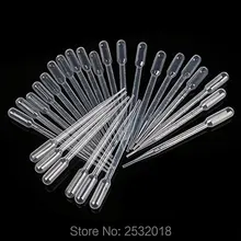 1000 шт, 3 мл пластиковая пипетка градуированная прозрачная пипетка