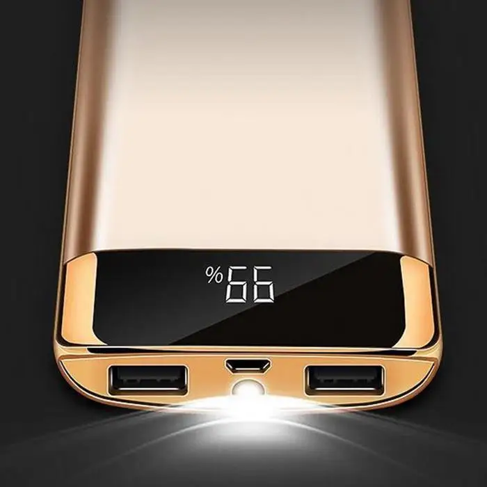 10000mAh Dual USB Ports Mobile Phones LCD Screen Power Bank Over Charge Protected For Xiaomi MI iPhone Samsung 10000mAh Dual USB Ports Mobile Phones LCD Screen Power Bank Over Charge Protected For Xiaomi MI iPhone Samsung