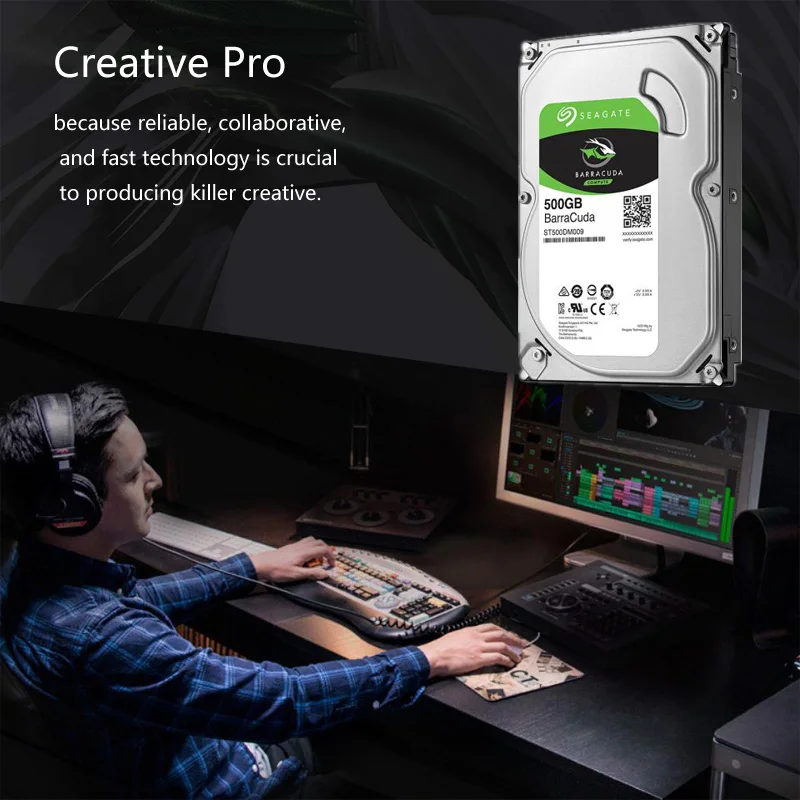 Жесткий диск Seagate 500 Гб внутренний жесткий для настольного компьютера 7200 об/мин 32