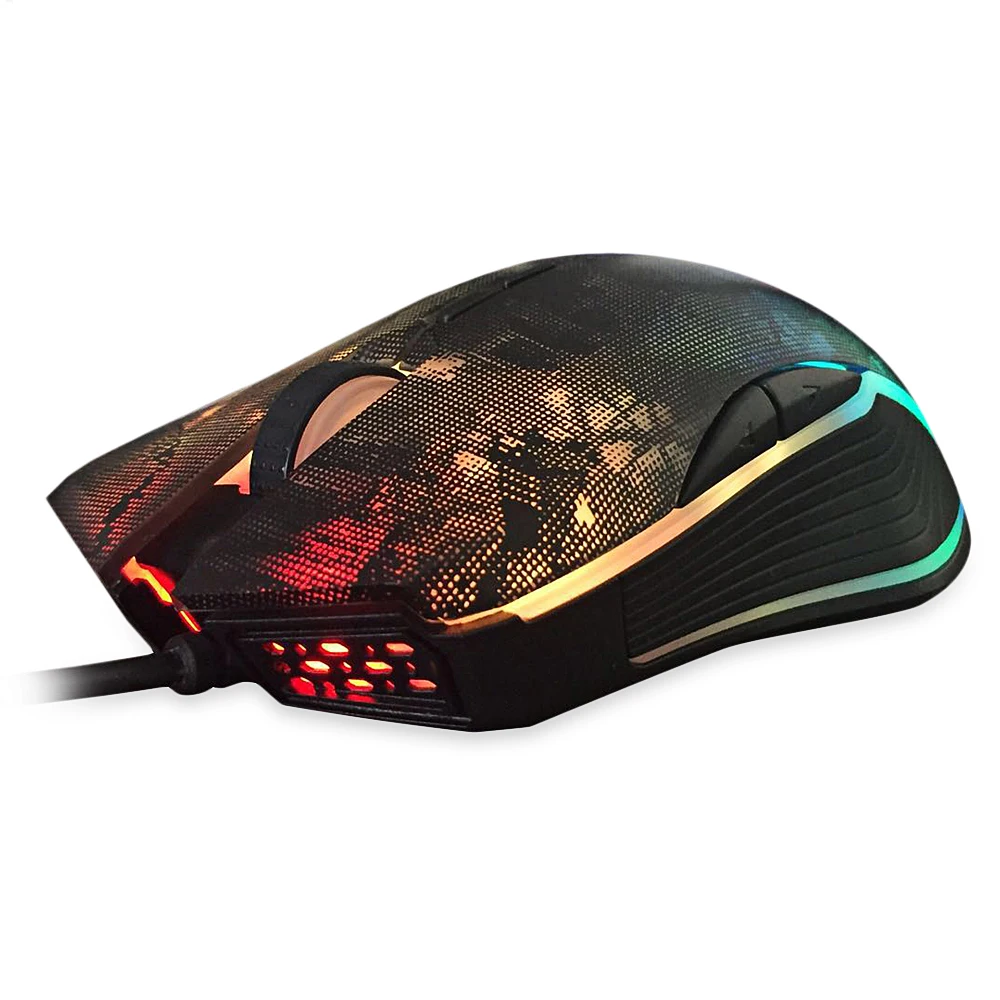 MVTV M625 Проводная игровая мышь 8000 dpi цветная RGB подсветка 7 программируемых кнопок