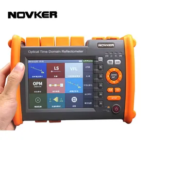 

NOVKER OTDR NK5600 Fiber Optic otdr Reflectometer with OPM OLS VFL OLT, Report Printed, Touch Screen, FC SC ST