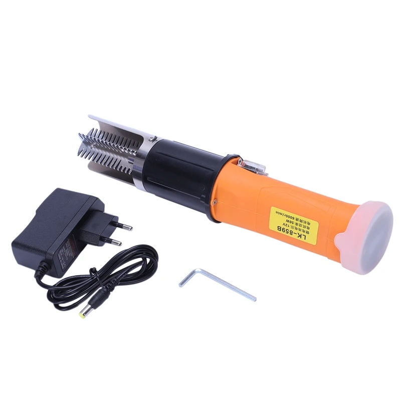 Tanie Przydatne elektryczne urządzenie do obierania ryb połowów do usuwania kamienia czyste ryby Remover Cleaner odkamieniacz wodoodporna skrobak narzędzia do owoców morza ue wtyczka