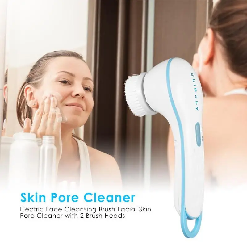 Electric Face Cleansing Brush Facial Skin Pore Cleaner Massager