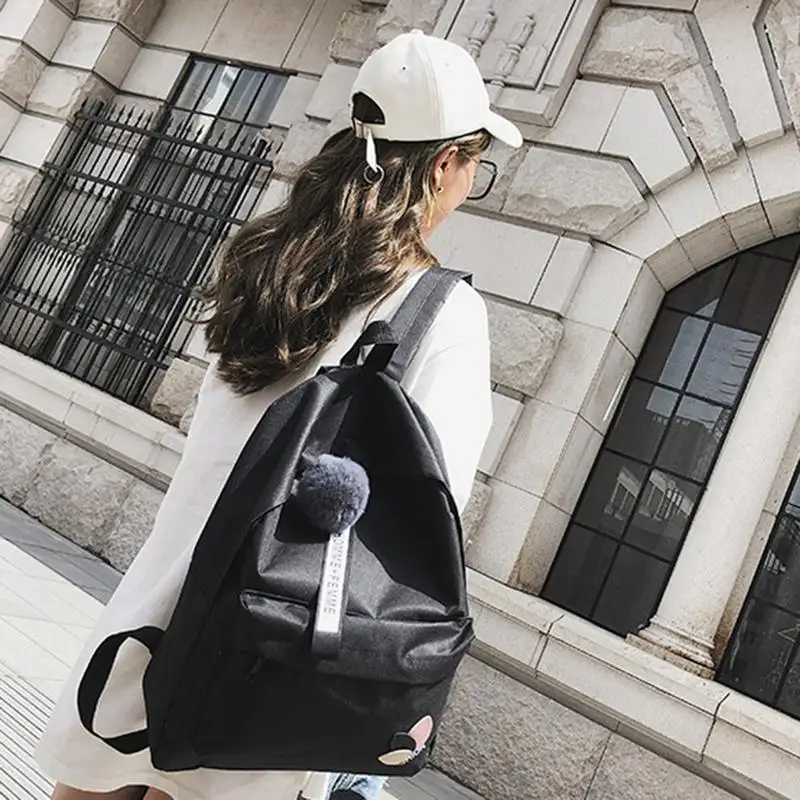 

Korean Fashion Backpack Small Cute Bag Simple Canvas Backpacks Student School Style Backpack Bags For Teenager Girls Rucksack