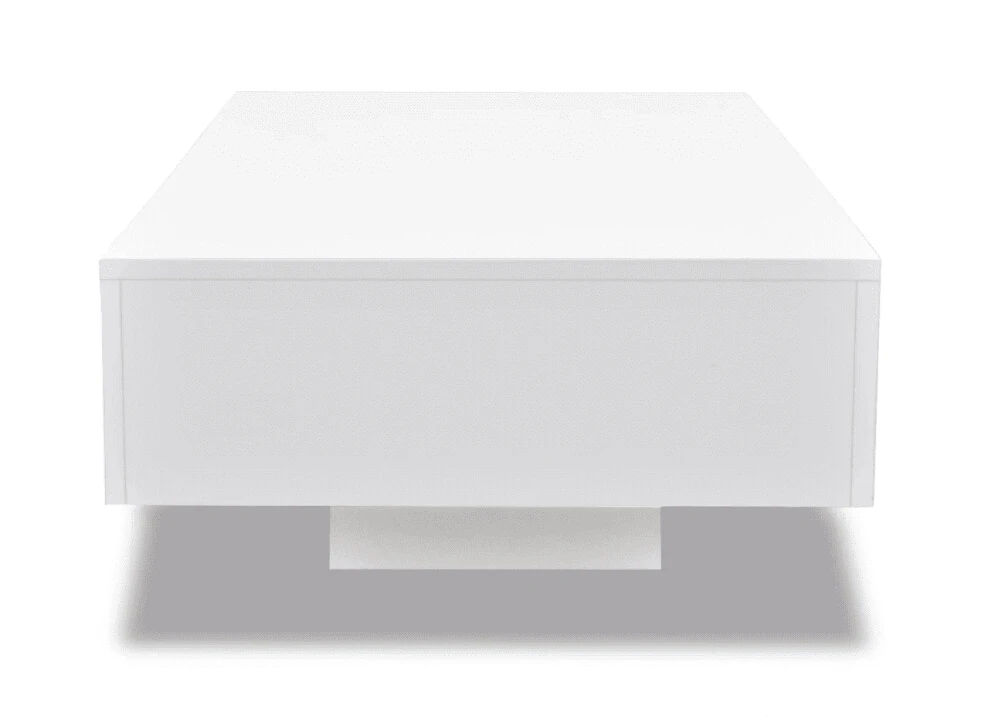 vidaXL Coffee Table High Gloss White 244021 vidaXL Coffee Table High Gloss White 244021