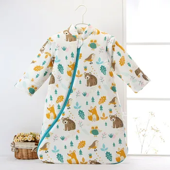 

Newborn Sleeping Bag Spring and Autumn Winter Cotton Mushroom Sleeping Bag Baby Anti-kick Baby Cotton Sleeping Bag
