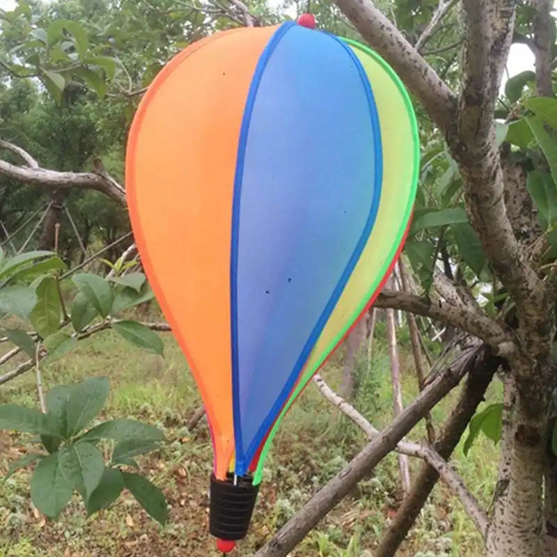 #1 Mucjun Ballon a Air Chaud Vents Spinner Montgolfiere Cerf-Volant Jardin Cour Maison Decoration Jouet Manche a Air