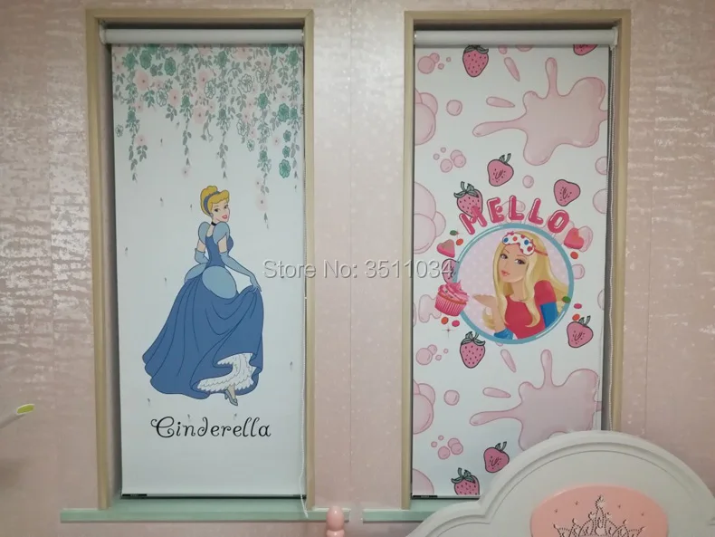 

Princess wind rolling screen roller blind for Children's room roller shutters Shutter shade and shading for office/bathroom