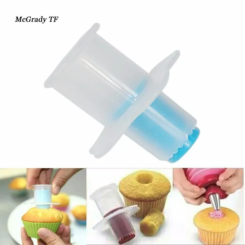 Cake Hollower Corer Tools Muffin Cake Pastry Corer Model Plunger Cutter 3PC 