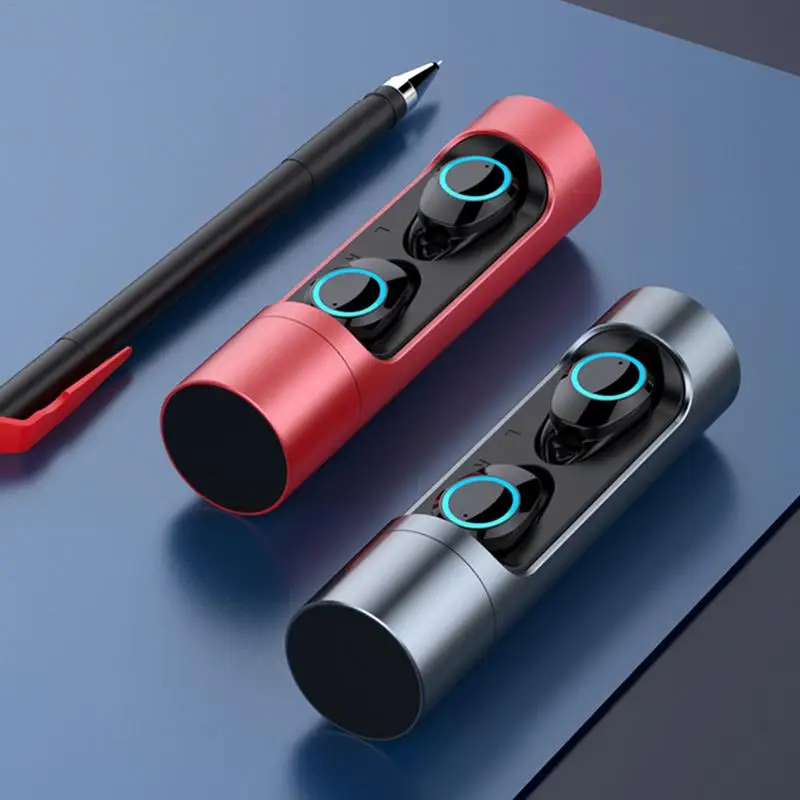 

Wireless Bluetooth Earphone Waterproof Headset Fingerprint Touch Rotate Closed Multi-Functional Sports Stereo Earbud With Mic