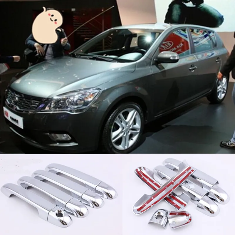 

for KIA Ceed 2006 - 2012 ED Chrome Handle Cover Trim Set Cee d Cee'd 2007 2008 2009 2010 2011 Accessories Stickers Car Styling
