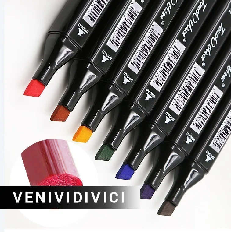 

Best 168 colors Double-head Student Comic Painting Touch Quality Goods Oiliness Pen Colour art supplies marker