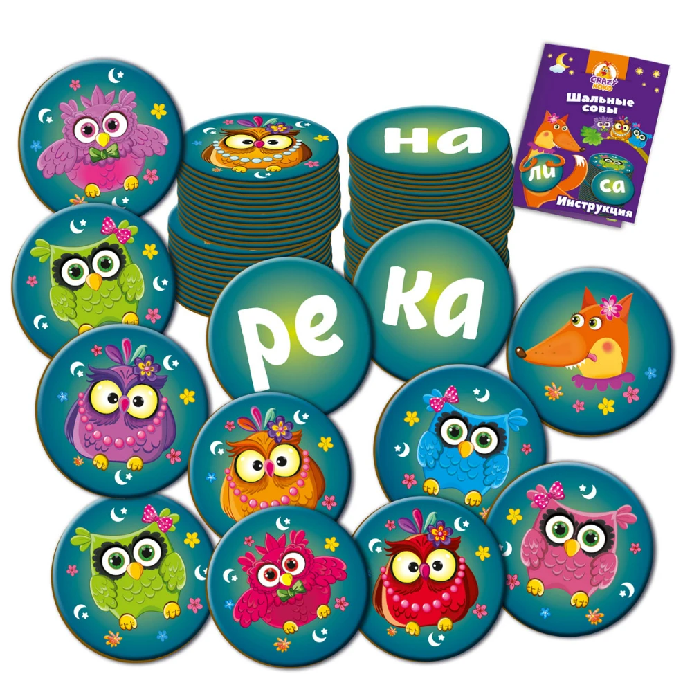 Игра настольная Vladi Toys &quotШальные совы&quot|Карточные игры| |