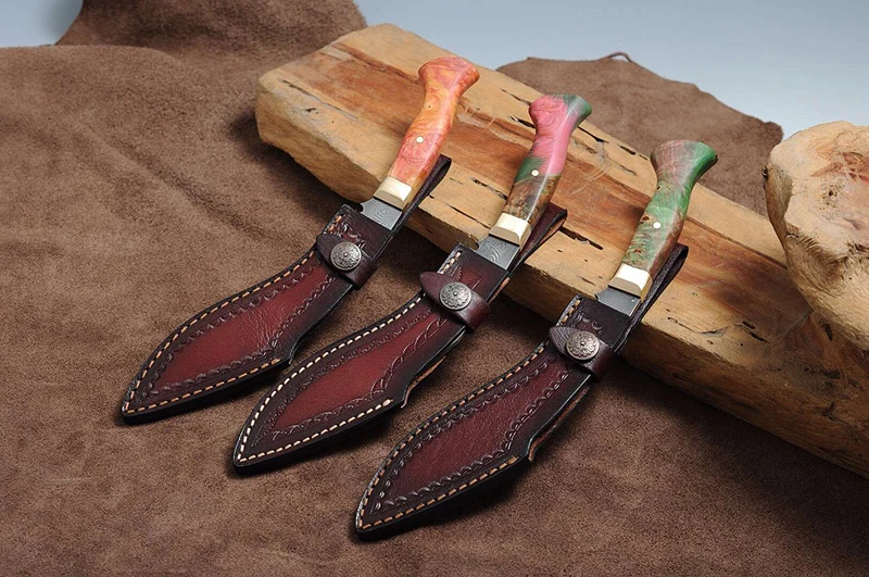 

Japanese TANTO SWORDS Handmade 1060 High Carbon Steel Samurai Sword Full tang blade short Katana Collecation Sword