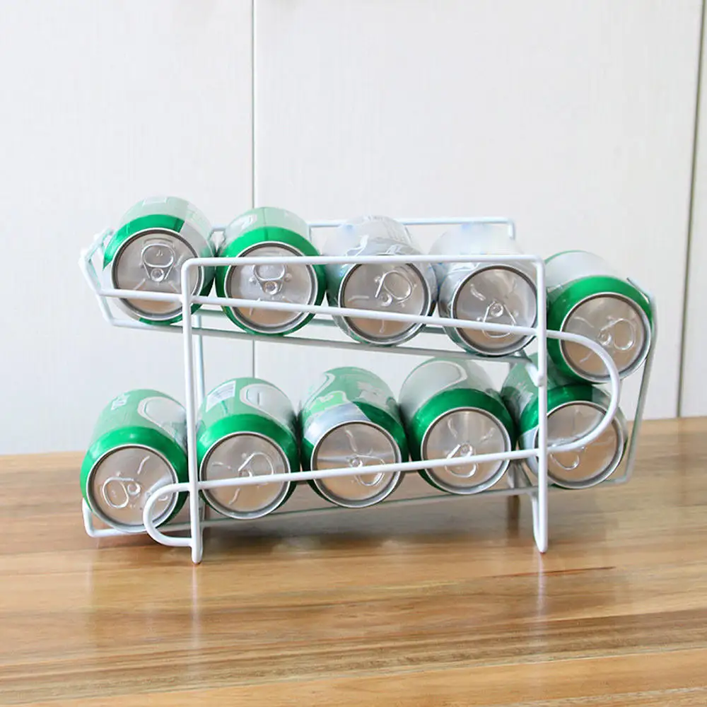 

Storage Rack Stackable Rack Beer Drinks Beverage Dispenser Holder Organiser Kitchen Fridge Storage Rack