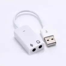 USB 2,0 канальный аудио эффект 7,1 3D адаптер для звуковой карты