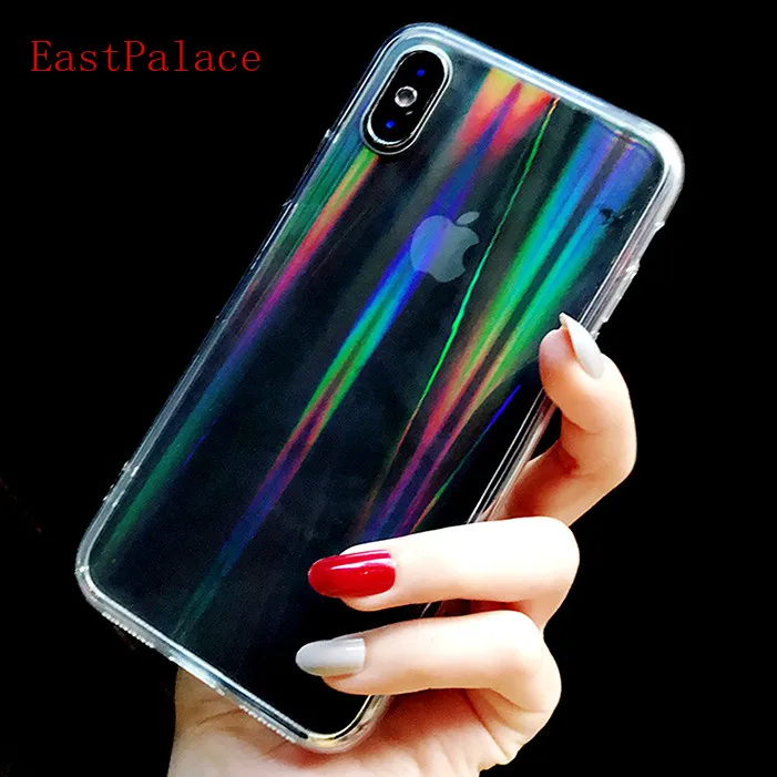 Прозрачный акриловый чехол с голограммой для IPhone X XS MAX XR 8 7 6 S 6s Plus plus телефона Holo s