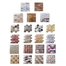 5 шт. 3D стерео настенная плитка анти-Защитная Наклейка самоклеящийся фон водонепроницаемый имитация кирпича украшение для отеля и ресторана